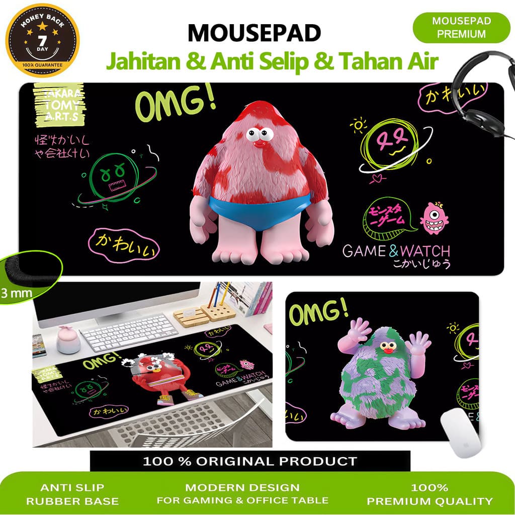 80 * 30cm Mouse Pad Anti Selip 26 * 21 CM Tapete De Mesa Grande MousePad Komputer Longo Monstro Festa