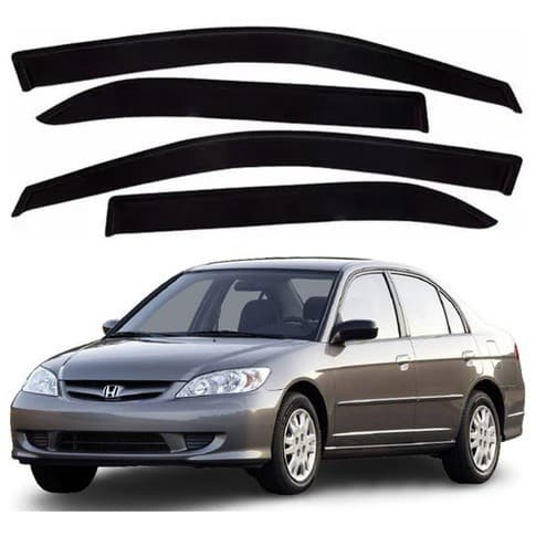 Calha de Chuva Defletor Honda Civic 2001 a 2006 4 Portas Ecoflex