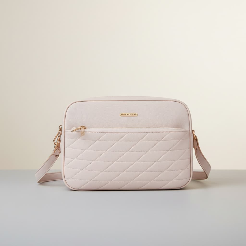 Bolsa Feminina Tiracolo Transversal Compacta Espaçosa Ideal para Celular Carteira e Chaves