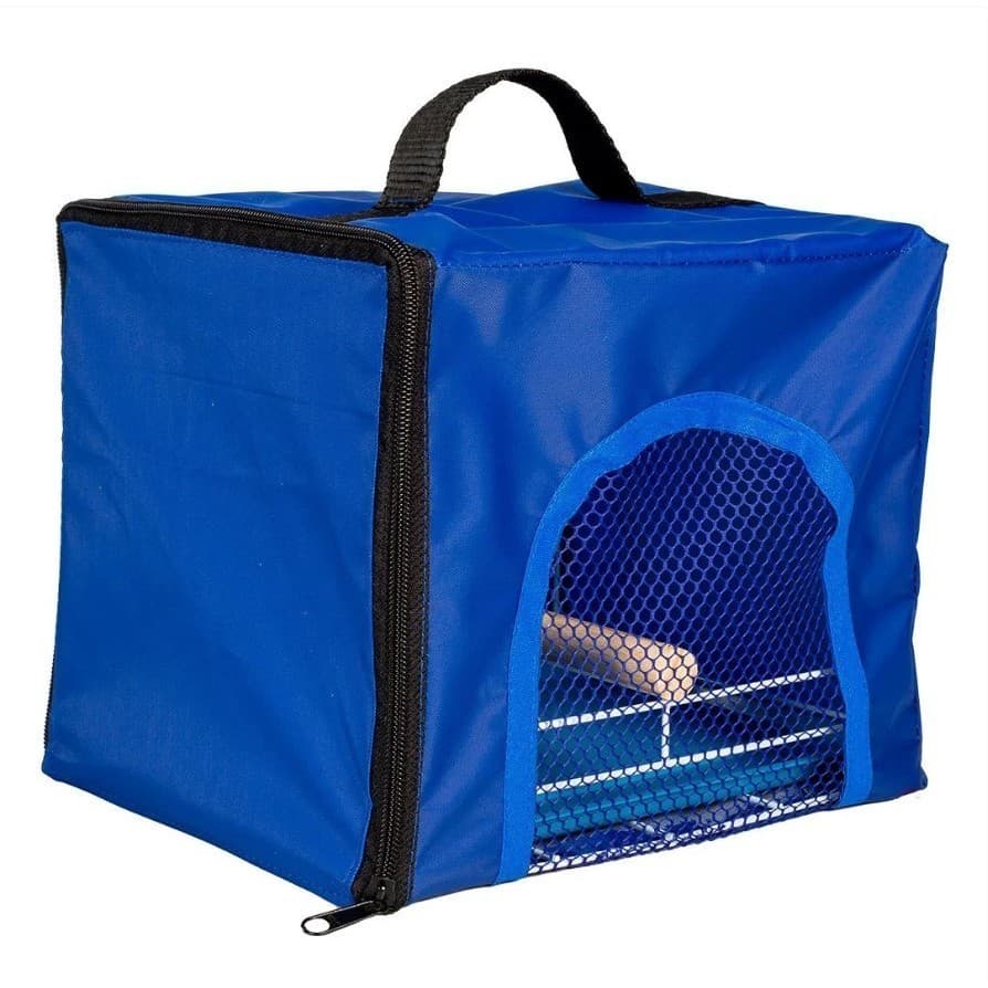 Bolsa Caixa De Transporte Para Aves Calopsita Cor Azul Jel Plast Pet Piu
