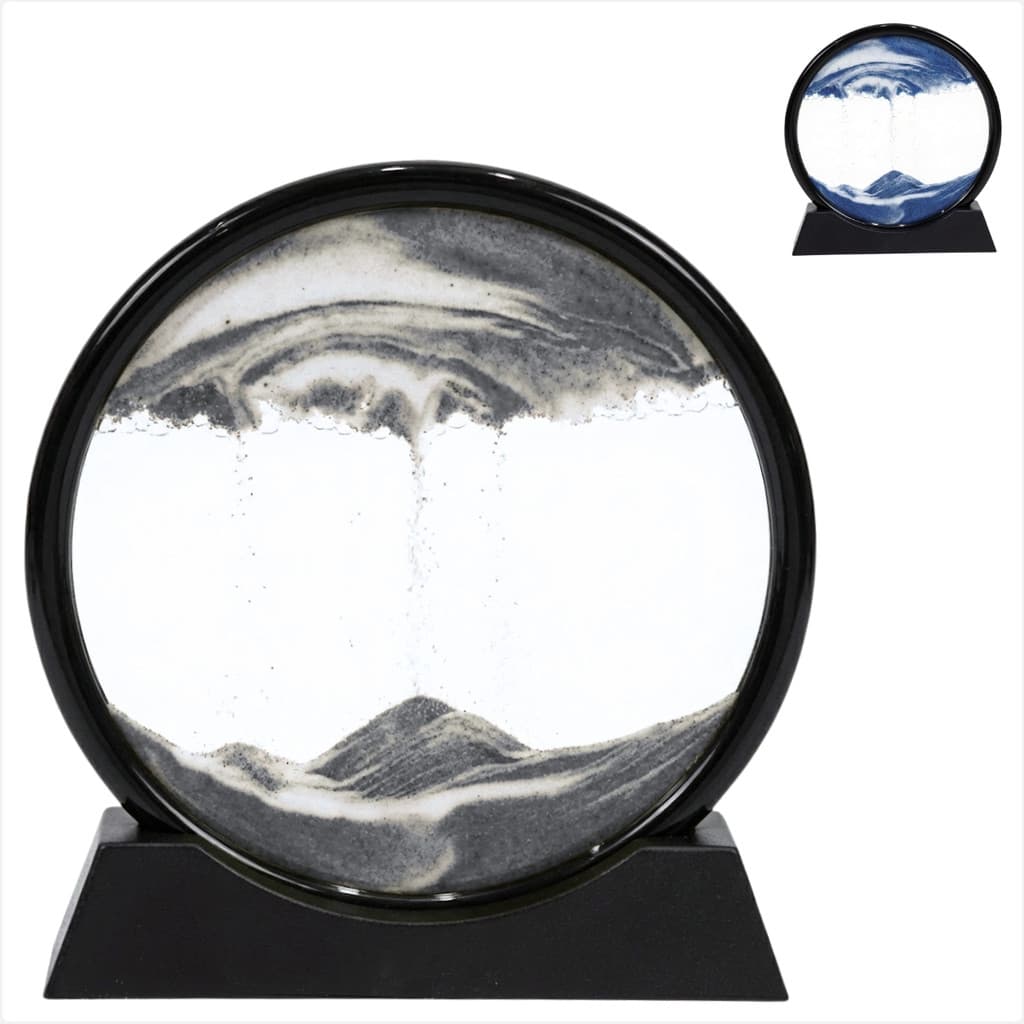 Ampulheta Decorativa Vidro Areia Movel Duna Escritorio Casa