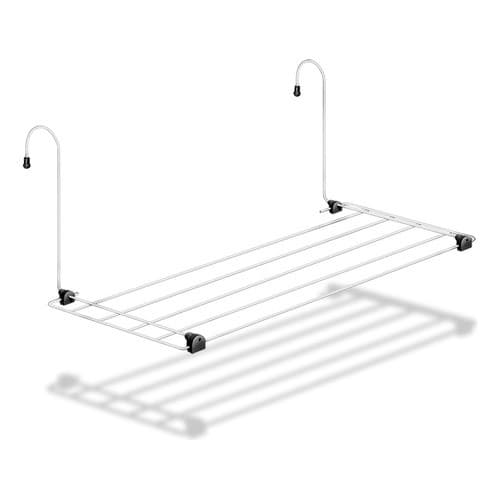 Varalzinho Intimo de Banheiro Secalux Varal Portátil Portas Janelas Cor Branco Dobrável Leve