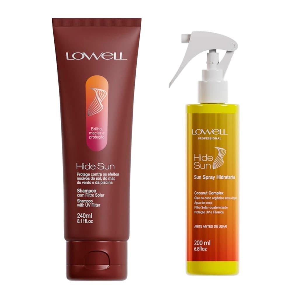 1055LW-Kit Protetor Solar com Filtro e Hidratação (Shampoo240+Spray200) - LOWELL