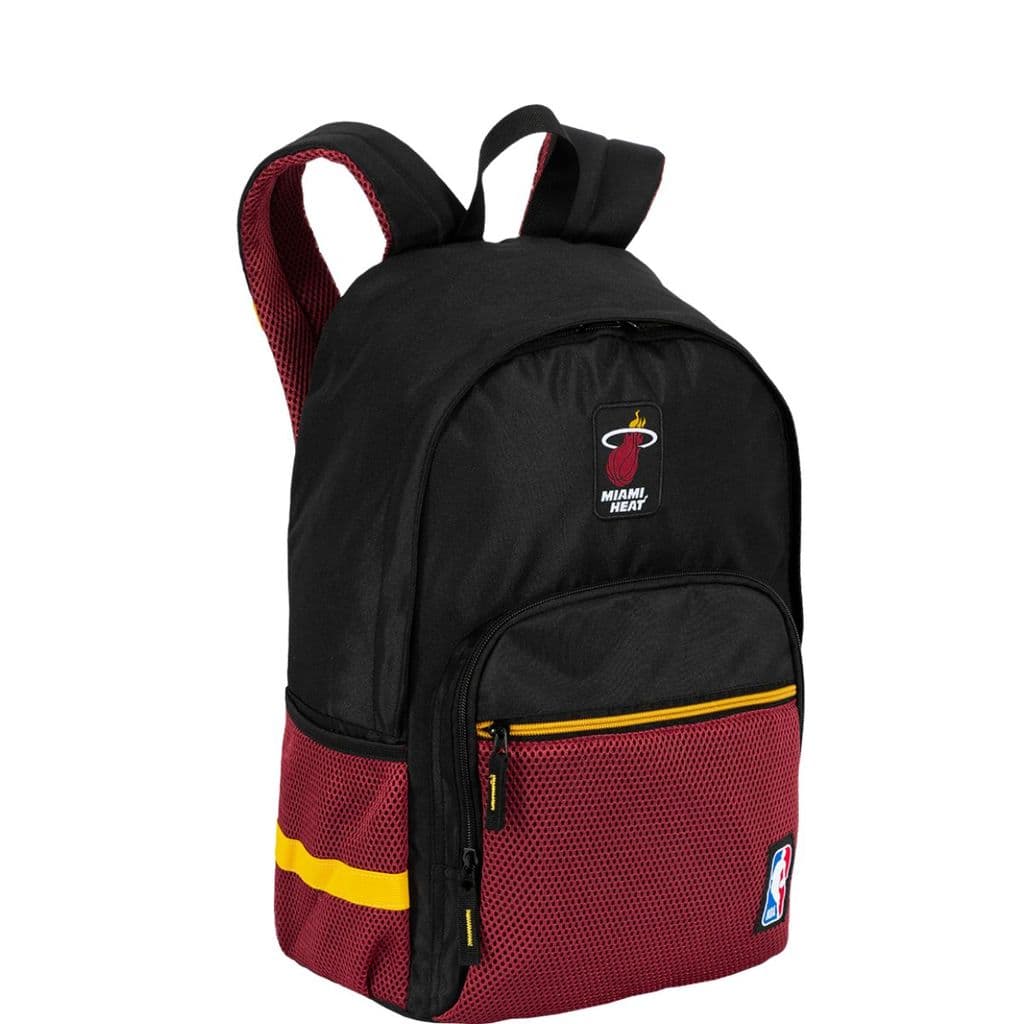 Mochila Masculina NBA Miami Heat Casual Escolar Resistente