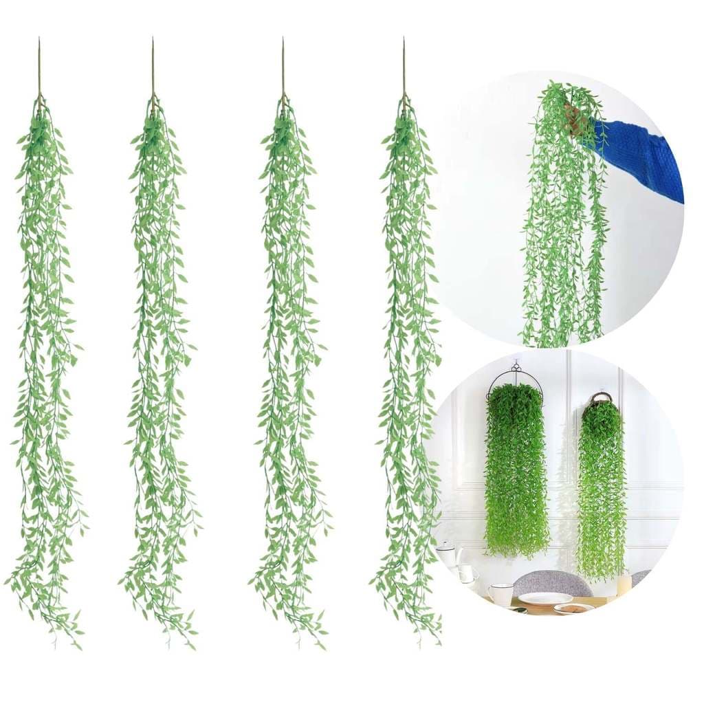 4 Planta Artificial Pendente Verde 1 Mt Cada - Premium Decor