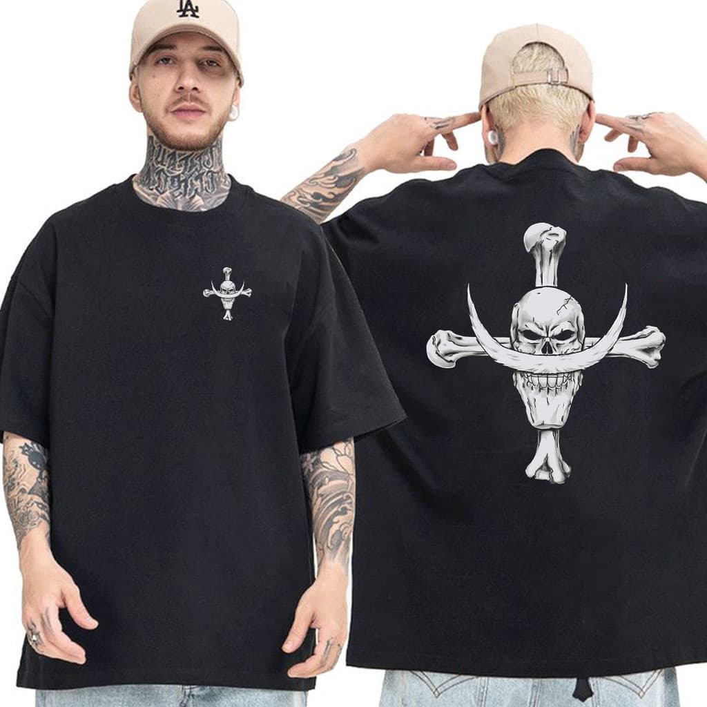 Camiseta Barba Branca One Piece Yonkou Camisa Treino Unissex Algodão Basica e Oversized Plus Size