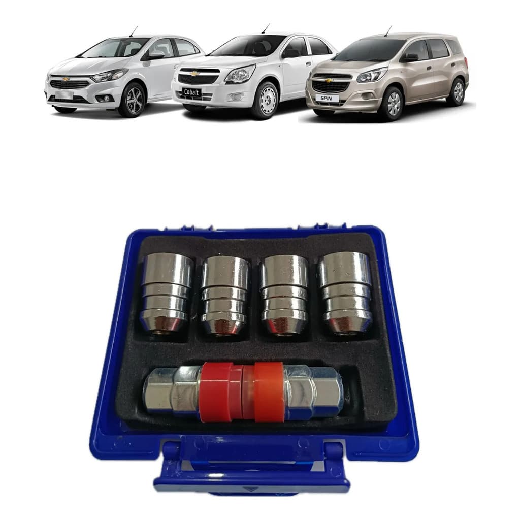 Porcas Segurança Anti Furto Roda Chevrolet Spin Onix Prisma