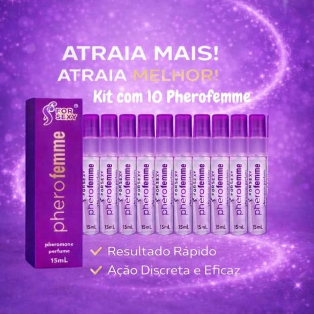 Pherofemme Perfume Feminino com Feromônios – Fragrância Marcante e Sensual Alta  Irresistível
