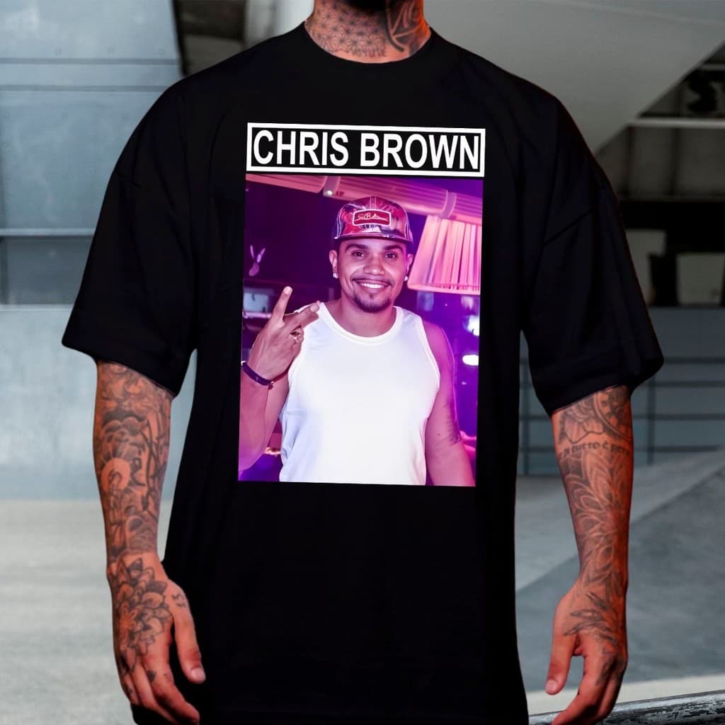 Camiseta Chris Brown Naldo Benny Mentiroso Meme Rapper Engraçada