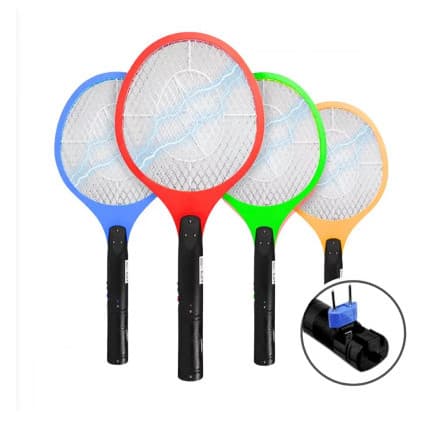 Raquete Elétrica Mata Mosquito Recarregável PowerMax – Bivolt | Elimina Insetos Rápido!