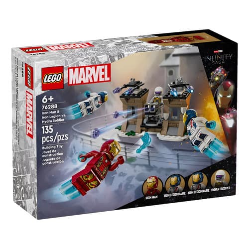 Lego 76288 Marvel Homem De Ferro E Legião De Ferro Vs Hydra 135 Super-heróis Marvel