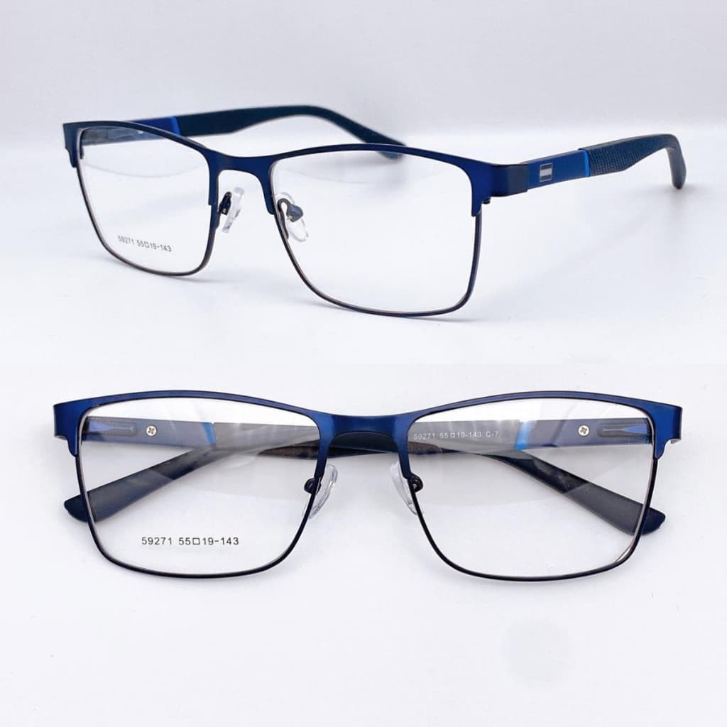Armação De Óculos Masculino Quadrado Titânio com metal/moda/Moda