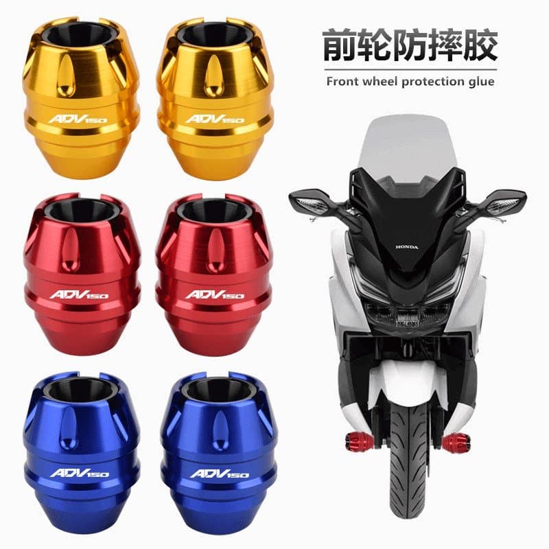 Adequado para honda adv150 x-adv150 roda dianteira de borracha resistente ao choque dianteiro absorção de choque garfo d