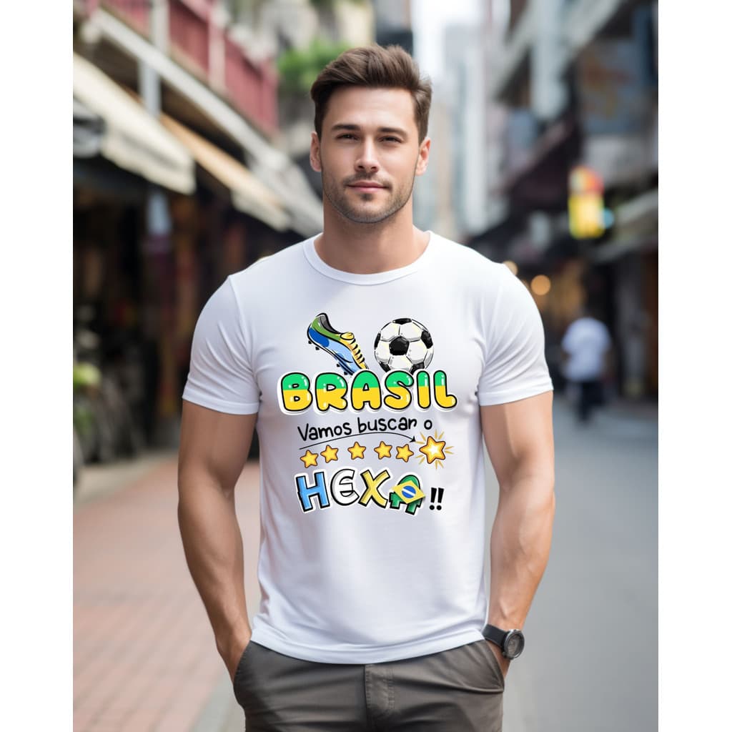 Camisa COPA 2026 Masculina Feminina Camisa Básica 100% Algodão