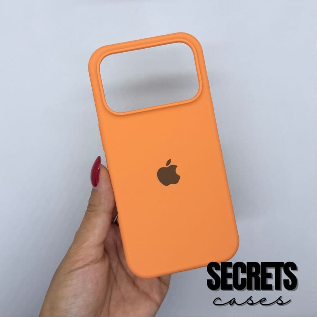 Capa Capinha Laranja Para iPhone 17 Pro Max e 17 Pro Laranja