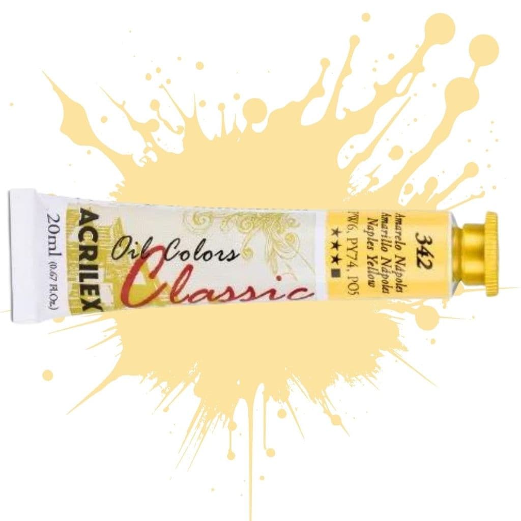 Tinta Oil Colors 20ml 342 - Amarelo Nápoles