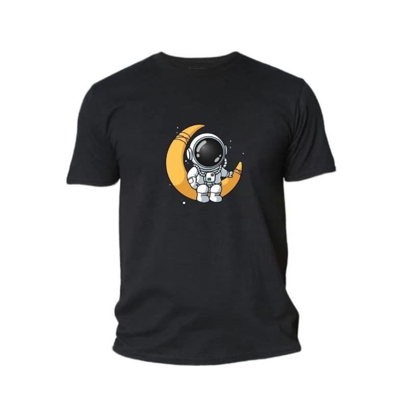 CAMISA ESTAMPA ASTRONAUTA NA LUA FIO 30.1