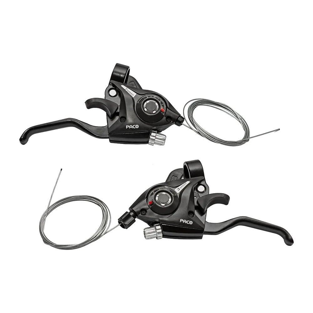 Par Alavanca Trocador 21v Paco 9306 Bike Mtb Alumínio 3x7v Com Cabos EZFIRE