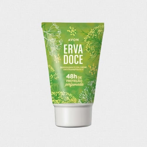 Desodorante Creme Erva Doce 50g Avon Erva Doce