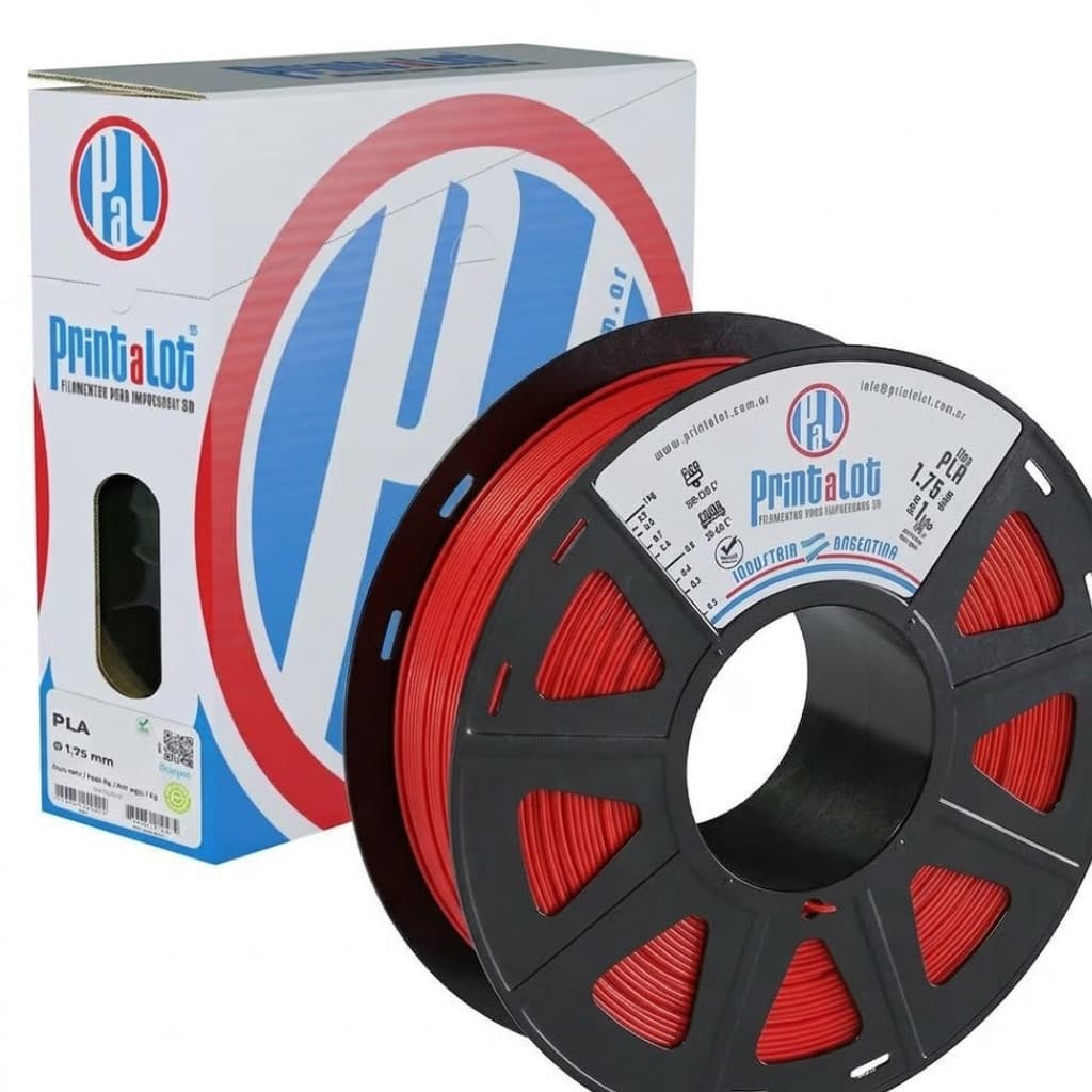Filamento Pla Vermelho 1kg 1,75mm Printalot Para Impressora 3d