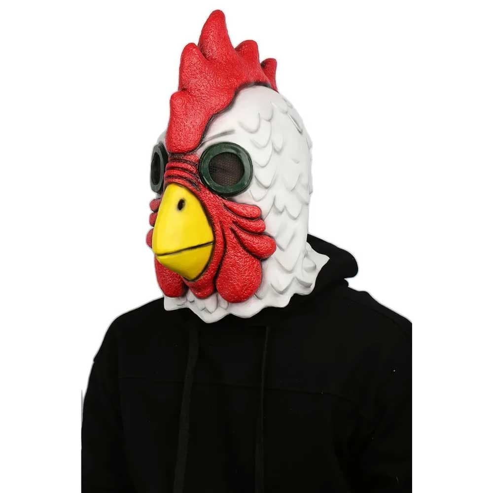 Y1P4 Capacete De Galo Hotline Miami Jogo Cosplay Acessórios Látex