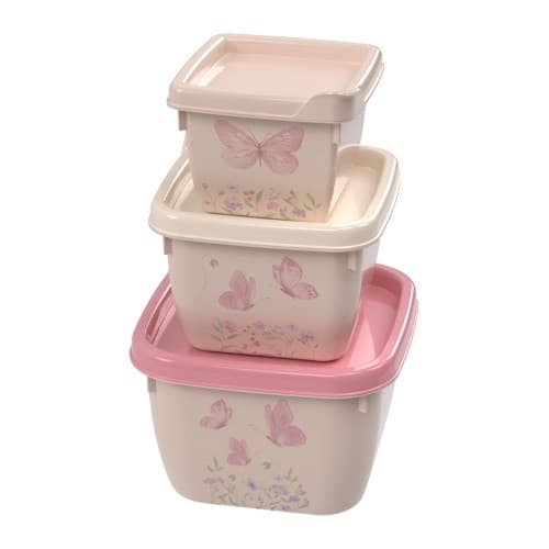 CONJUNTO 3 POTES CONECT QD BORBOLETA