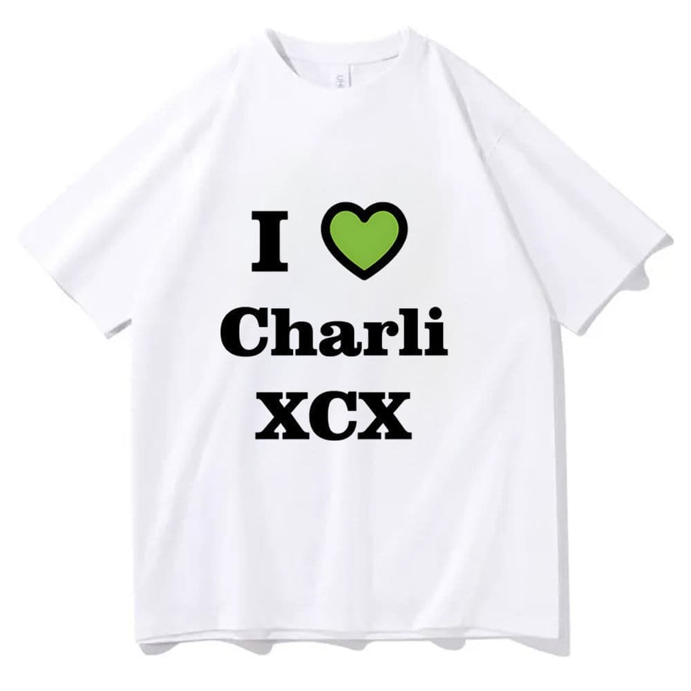*Popa camiseta * Charli Xcx Brat t Camisa Feminina Digital Clássico Gótico Coreano Roupas 80s hip hop Respirável Retro G