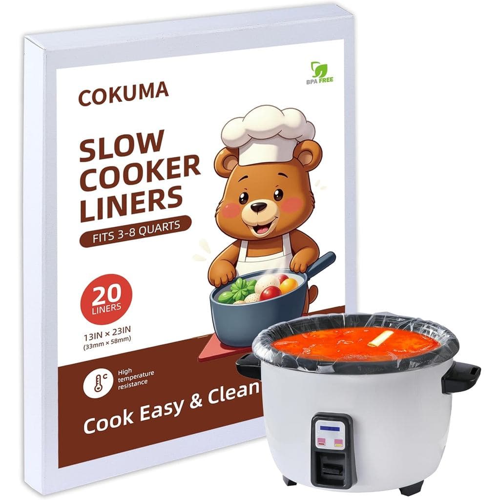 Forros De Fogão Lento , 20 Pacotes De Sacos Descartáveis Para Panela Crock , Sem BPA E Fáceis De Limpar , 13 " x 21 " (C