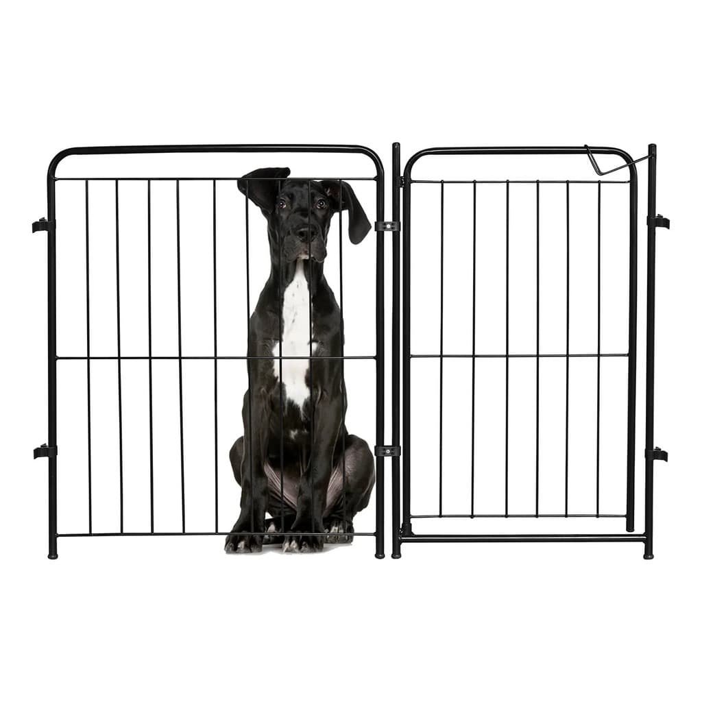 Cercado Grade 124x82cm Portão + 1 Módulo Segurança Pet Cães Cachorro