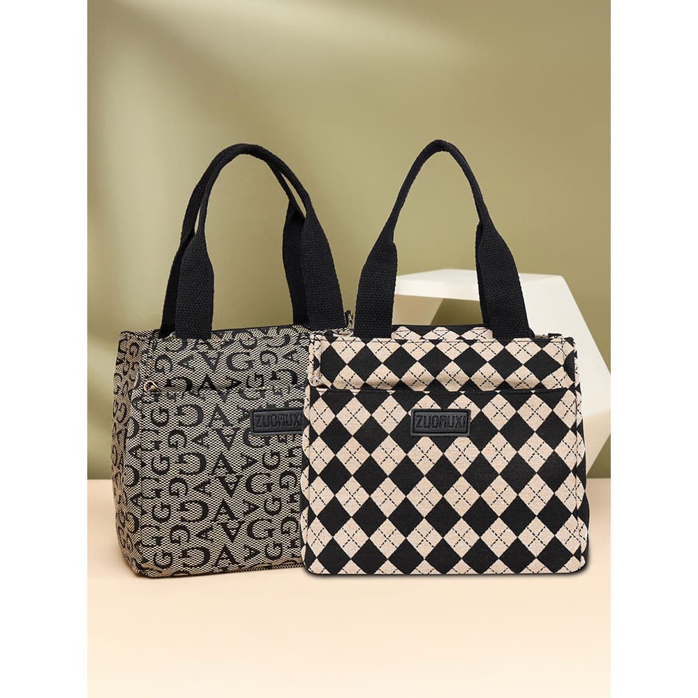 Senhoras bolsa mãe Outing lona saco feminino algodão linho portátil bolsa de compras mamãe bolsa