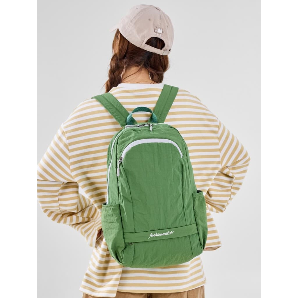 Mochila leve para montanhismo ao ar livre, mochila feminina dobrável de armazenamento, grande capacidade, bolsa de viage