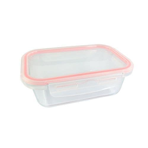Pote Vidro Hermetico Reutilizavel Tampa Silicone 640ml Armazenamento Alimentos Marmita Mantimentos