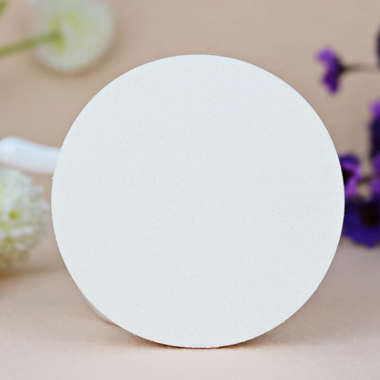 Grande branco puff maquiagem puff fundação BB creme esponja palco desempenho maquiagem com maquiador