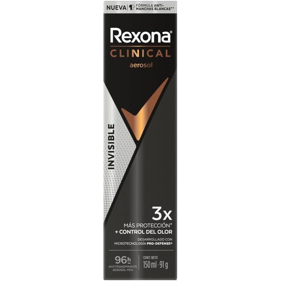 Desodorante Rexona Clinical Invisible Men 150ml Original Alta Proteção