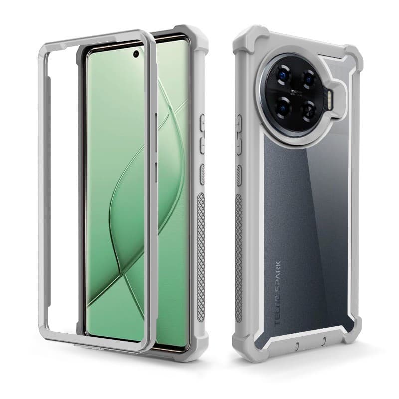 Capa de celular com estrutura anti-queda de dupla camada para Tecno Camon 30 40 30S Pro 5G POVA 5 6 NEO Pop 7 8 9 Pro, b