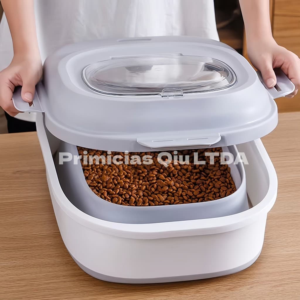 Balde para Mantimentos Silicone 10/20L Dobrável Com Rodízios e Tampa Hermética Compacto DONG