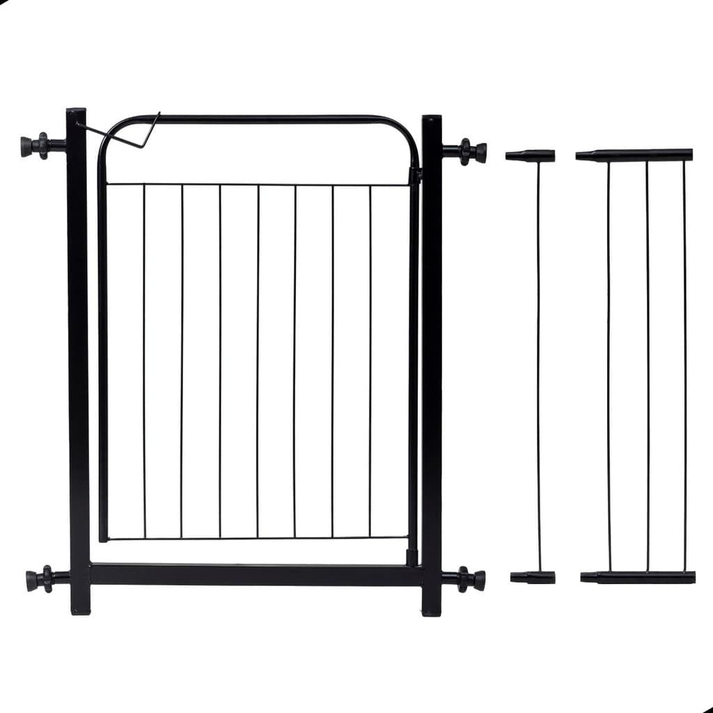 Grade Pet 80 A 100cm Portão Proteção Bebes Cachorro-Preto