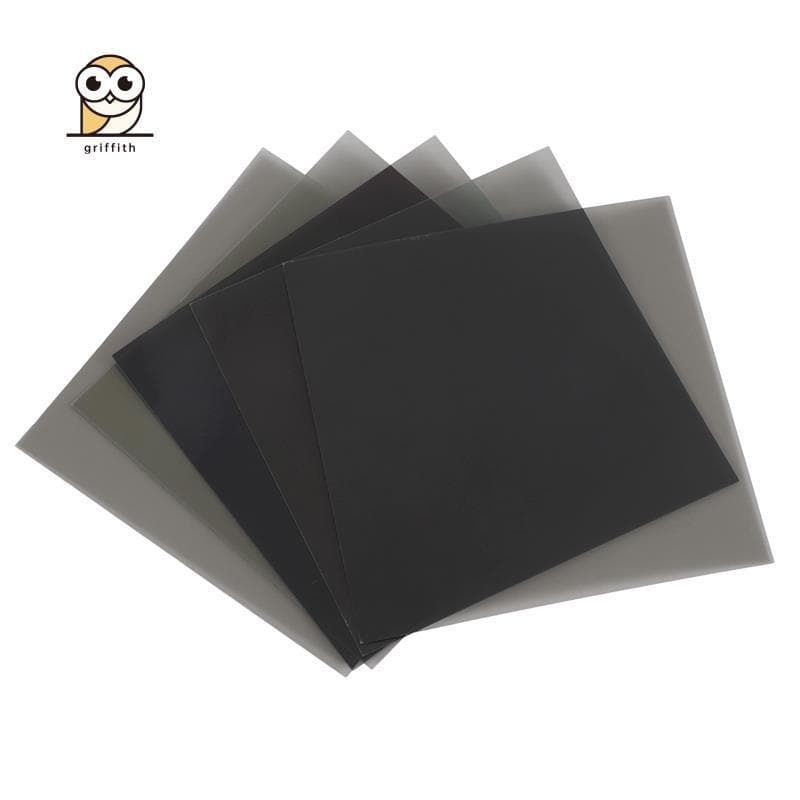 Filme Polarizador Linear LCD/LED Filtro Polarizado Para Fotografia De Polarização 10X10cm , 5 Peças Sem Adesivo