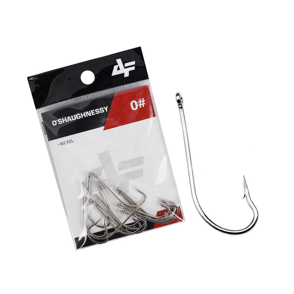 Anzol Albatroz O'Shaughnessy Nickel N°6 - 30 Peças