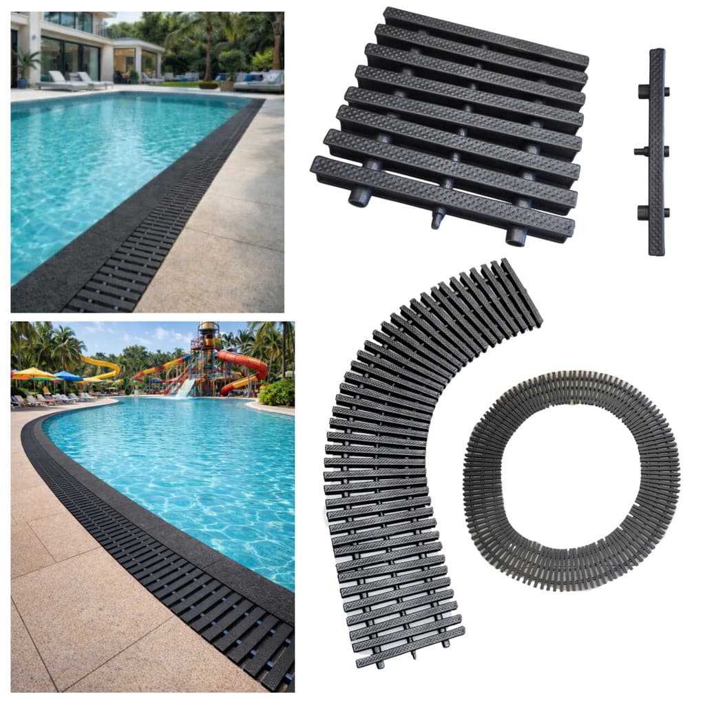 Ralo Flex Sauna Clube Parque e Spa 20cm x 1 metro Preto Conforto Térmico