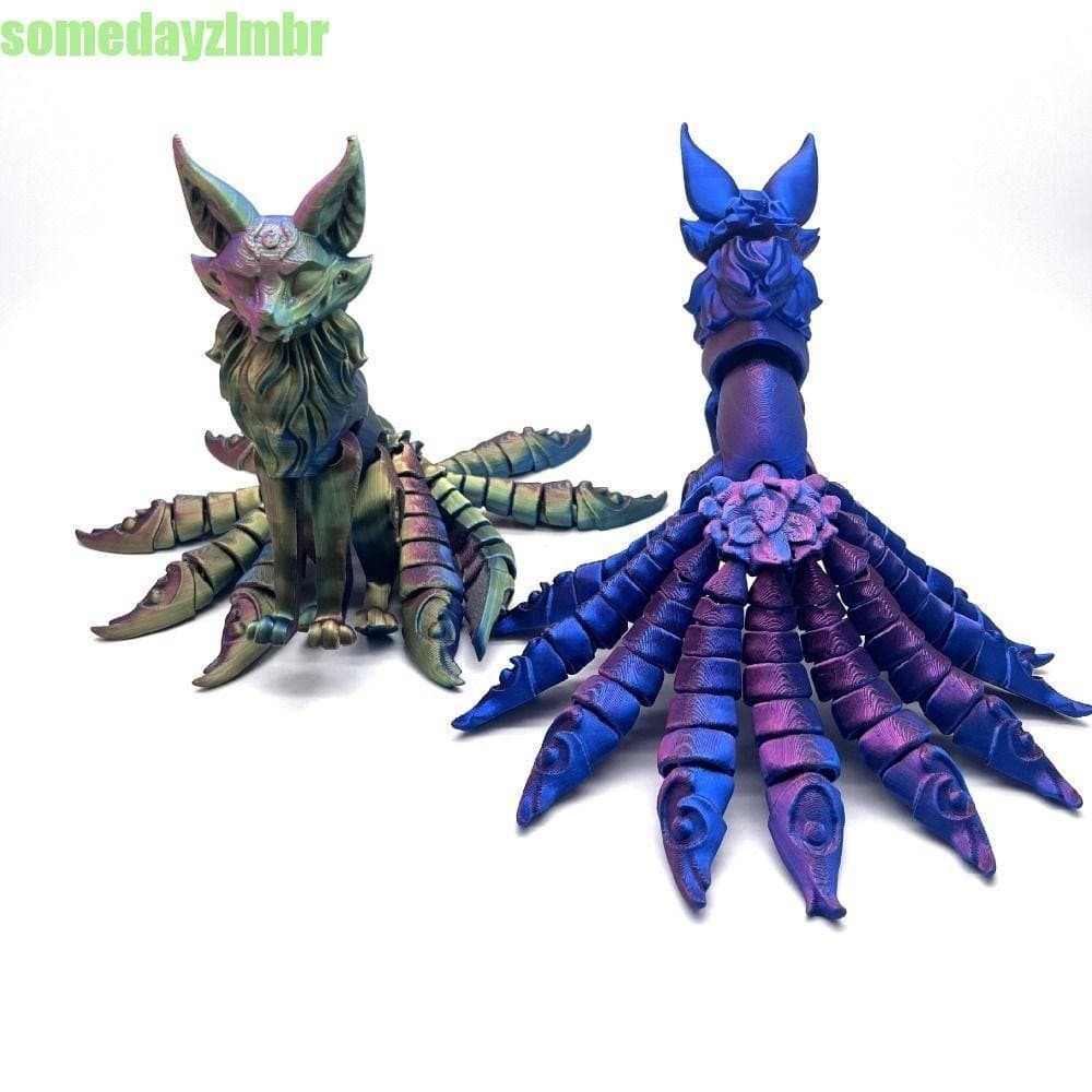 SOMEDAYZL0M Modelo Impresso Em 3D , Brinquedo Articulado De Estatueta De Animal Multiarticular 3D Com Ornamento