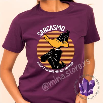 Camiseta ou Baby Look Frases Engraçadas Sarcasmo