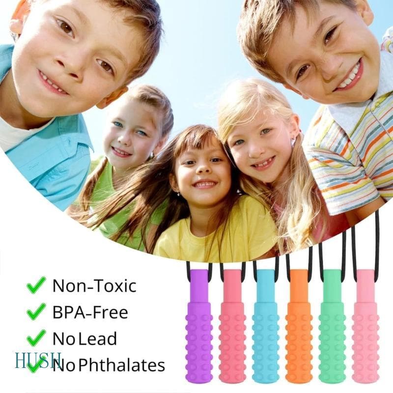 HUS Brinquedo Sensorial Autista Mordedor Silicone Para Macio E Dente Motor Desenvolvimento Ajuda