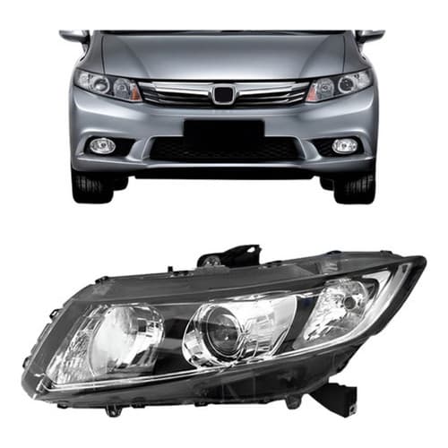 Farol Para Honda Civic 2012 2013 2014 2015 Manual
