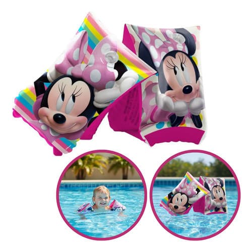 Boia Braço Minnie Infantil 20kg Inflável Menina 3 Anos Rosa- Rosa- Minnie