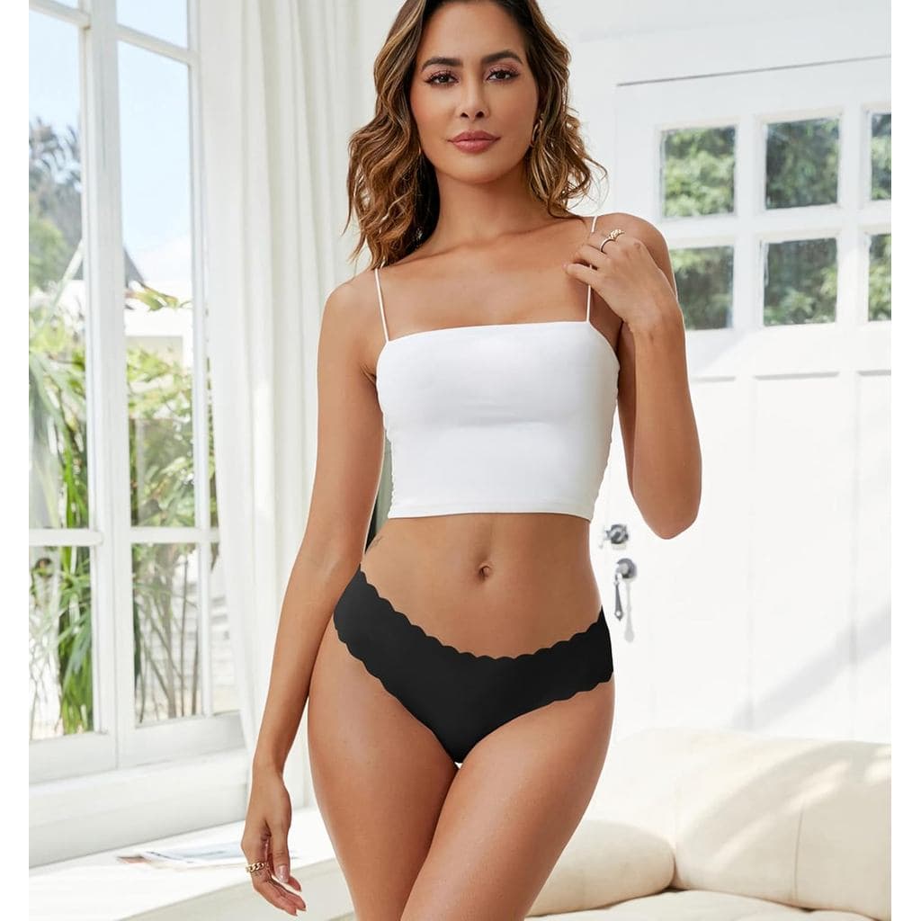 kit 10 Calcinha feminina do verão  sem costura, forro de algodão, respirável, elástica mais conforto