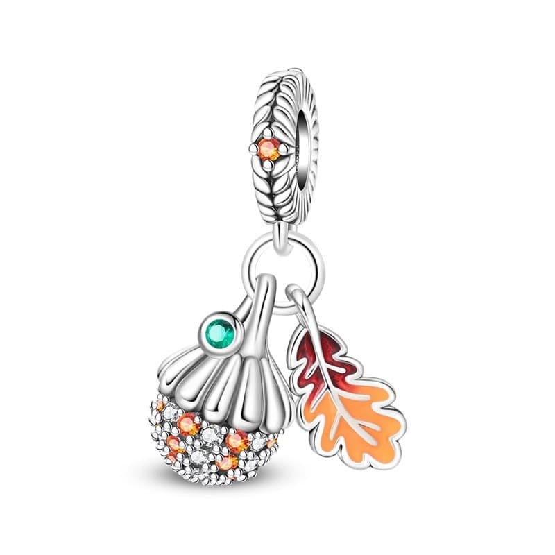 Venda Quente Encantos Charme 925 Abacaxi Folha De Prata Cabide Encantador Jóias Caber Original 925 Colar Pulseira Para