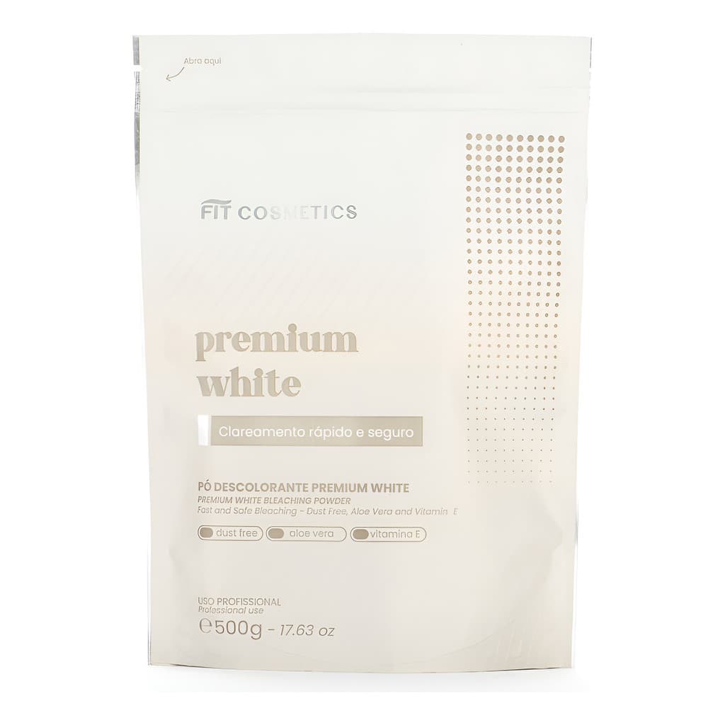 Pó Descolorante Premium White 500gr Fit Cosmetics Tom Sem Tom