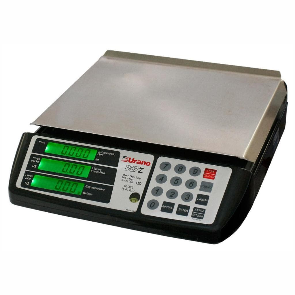 Balança Eletrônica Digital Us 31/2 31 Kg Pop Z Com Bateria Bivolt - Urano