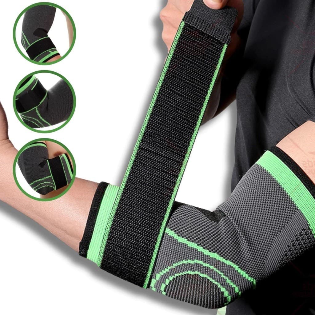Kit 1/2 Cotoveleira Ortopédica Compressão Academia Fitness Esporte(812)